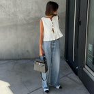 Wafa Cotton Pleated Top - White / S - Be My Shine