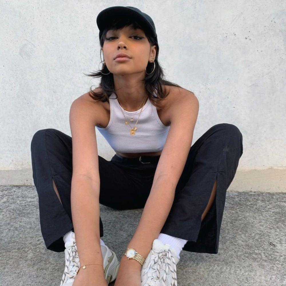 Zola Cotton Ribbed Crop Top - White / S - Be My Shine